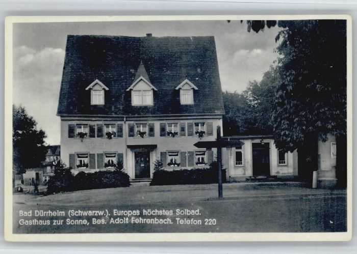 Bad Duerrheim Gasthaus zur Sonne