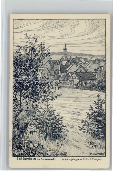 Bad Duerrheim ünstler W. Cristofani *