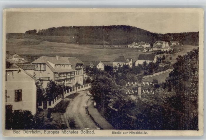Bad Duerrheim trasse zur Hirschhalde