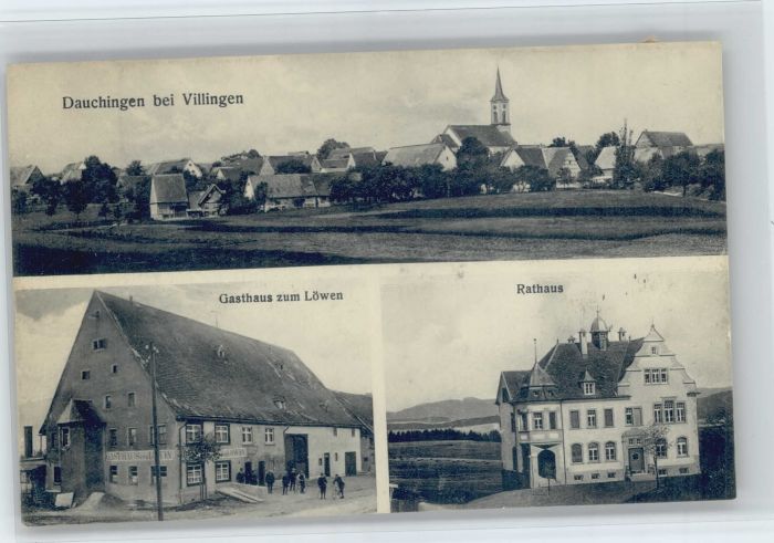 Dauchingen Gasthaus zum Löwen Rathaus