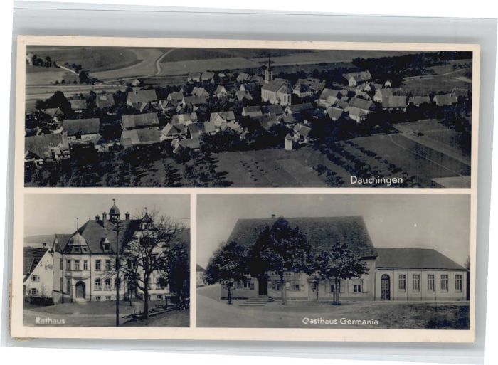 Dauchingen BW Rathaus Gasthaus Germania