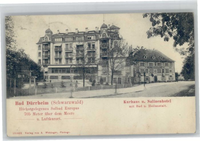 Bad Duerrheim urhaus Salinenhotel