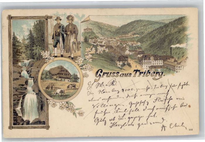 Triberg Wasserfall Trachten Bollerhut