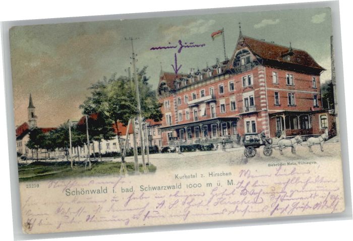 Schoenwald Schwarzwald urhotel zum Hirschen