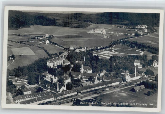 Bad Duerrheim urpark Kurhaus Fliegeraufnahme