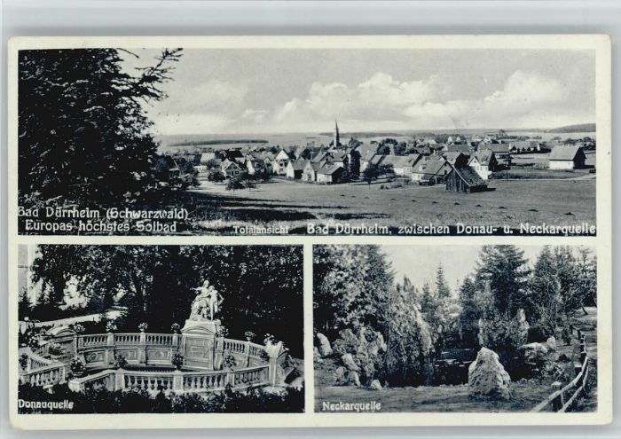 Bad Duerrheim onauquelle Neckarquelle