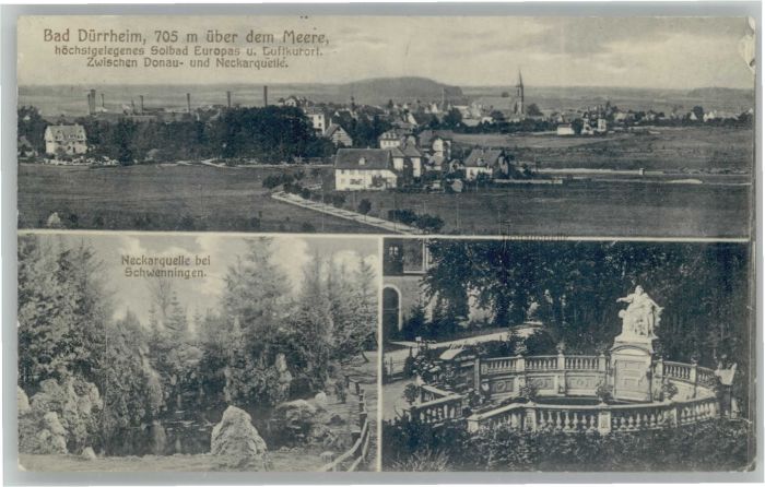 Bad Duerrheim onauquelle Neckarquelle