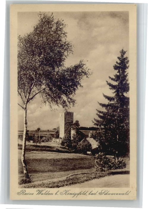 Koenigsfeld Schwarzwald Königsfeld Ruine Waldau