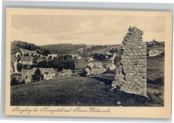 Burgberg Koenigsfeld uine Weiberzahn