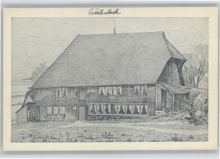 Guetenbach  Schwarzwald Furtwangen BW berleimgrube Elternhaus Pfarrer Fischer