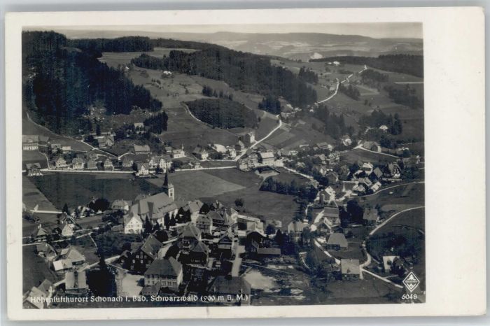 Schonach Schwarzwald Schonach Fliegeraufnahme