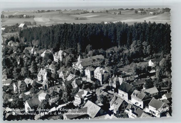 Koenigsfeld Schwarzwald Königsfeld Fliegeraufnahme