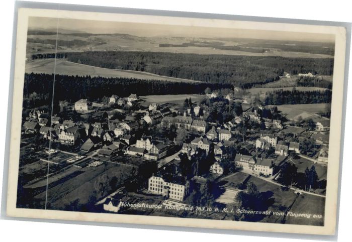 Koenigsfeld Schwarzwald Königsfeld Fliegeraufnahme