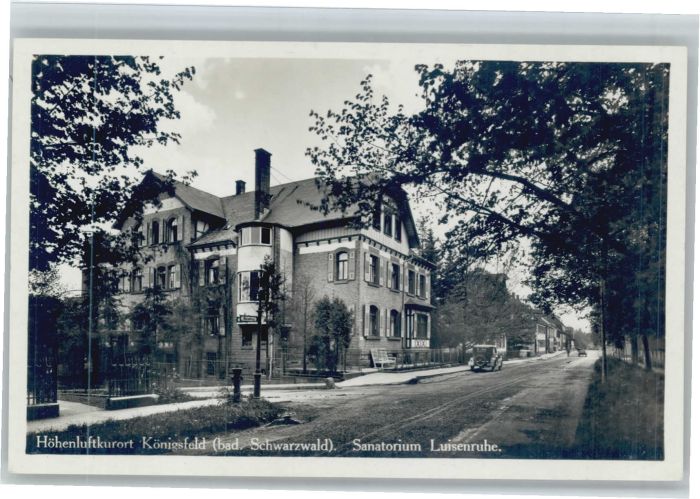 Koenigsfeld Schwarzwald Königsfeld Sanatorium Luisenruhe