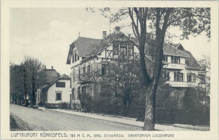 Koenigsfeld Schwarzwald Königsfeld Sanatorium Luisenruhe
