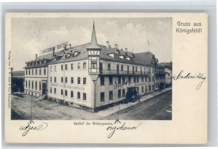 Koenigsfeld Schwarzwald Königsfeld Gasthof der Brüdergemeine x