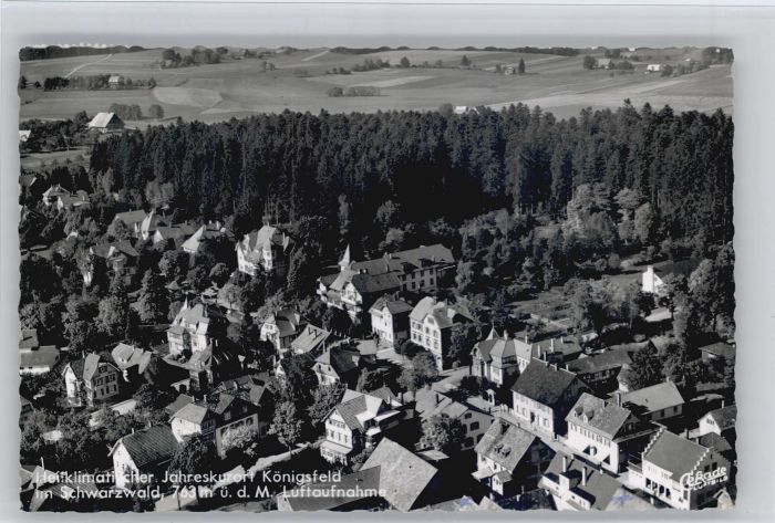 Koenigsfeld Schwarzwald Königsfeld Fliegeraufnahme