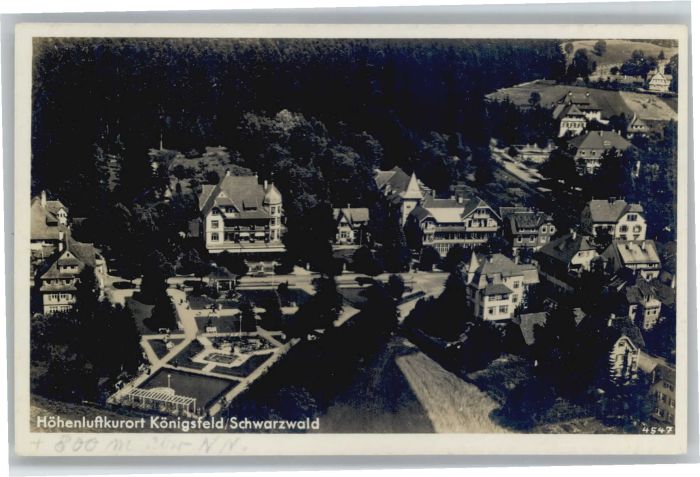 Koenigsfeld Schwarzwald Königsfeld Fliegeraufnahme