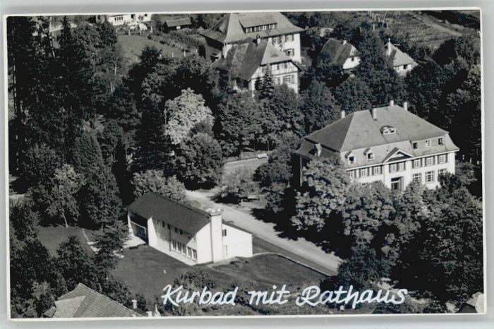 Koenigsfeld Schwarzwald Königsfeld Kurbad Rathaus Fliegeraufnah