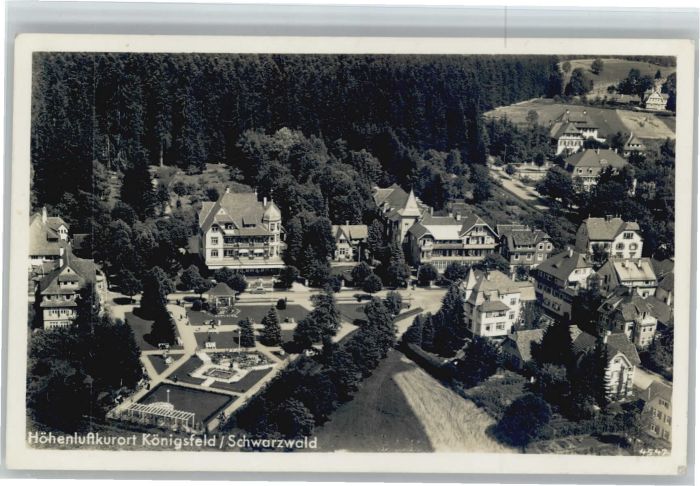 Koenigsfeld Schwarzwald Königsfeld Fliegeraufnahme
