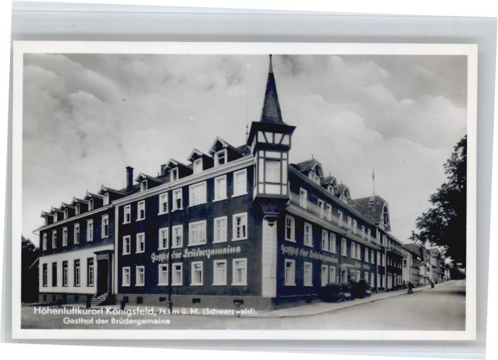 Koenigsfeld Schwarzwald Königsfeld Gasthof der Brüdergemeine *