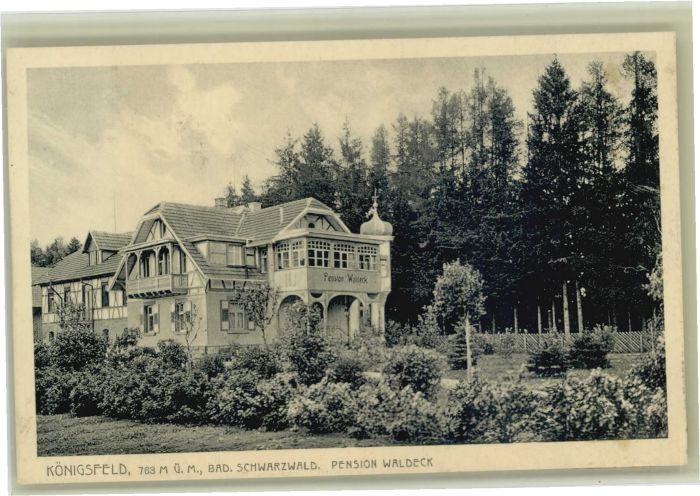 Koenigsfeld Schwarzwald Königsfeld Pension Waldeck