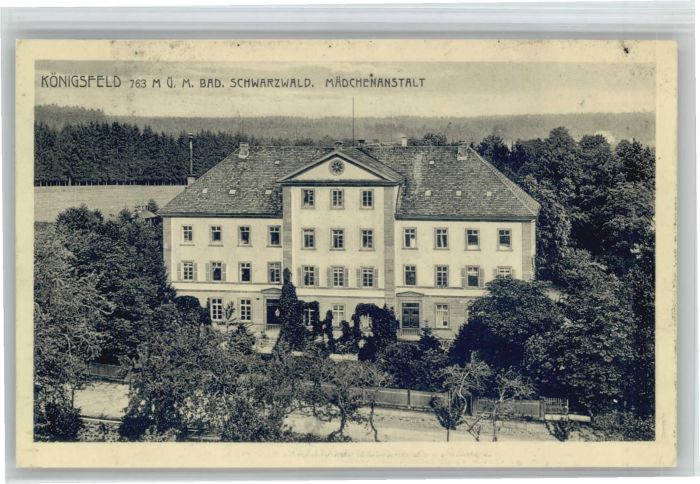 Koenigsfeld Schwarzwald Königsfeld Mädchenanstalt *