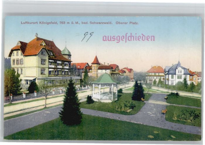 Koenigsfeld Schwarzwald Königsfeld Oberer Platz