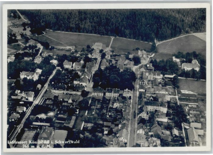 Koenigsfeld Schwarzwald Königsfeld Fliegeraufnahme