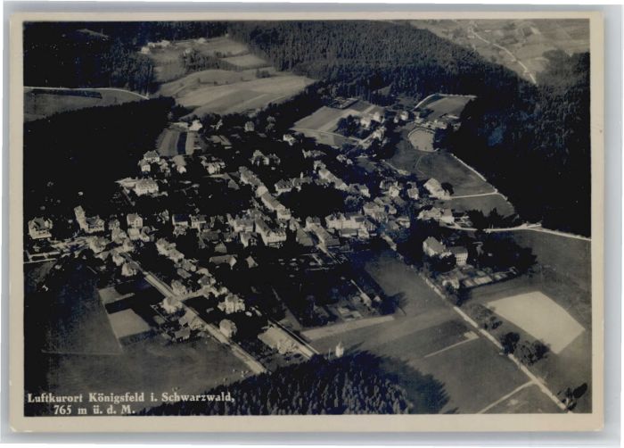 Koenigsfeld Schwarzwald Königsfeld Fliegeraufnahme