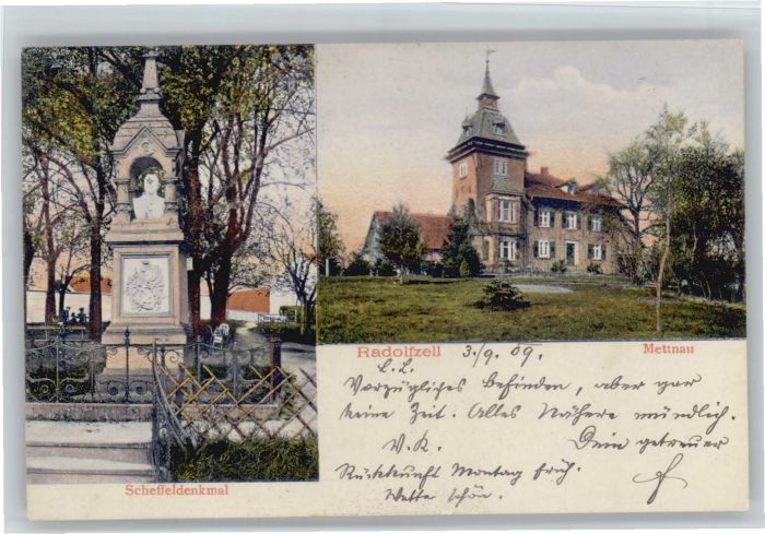 Radolfzell Mettnau Scheffeldenkmal
