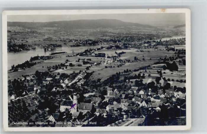 Oehningen Bodensee Öhningen Stein Insel Werd Fliegeraufnah