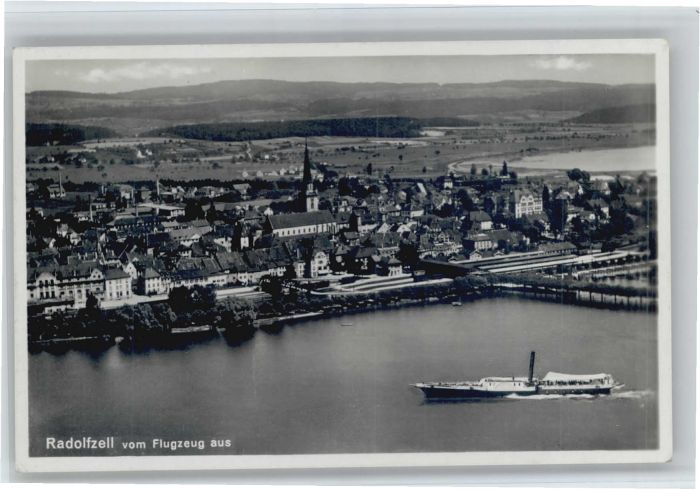 Radolfzell Fliegeraufnahme Dampfer