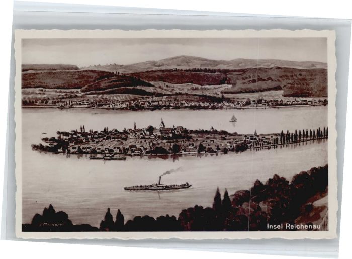 Insel Reichenau Künstler Markert Dampfer