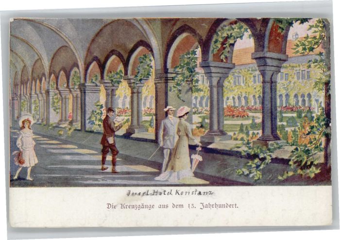 Konstanz Kreuzgang Insel-Hotel