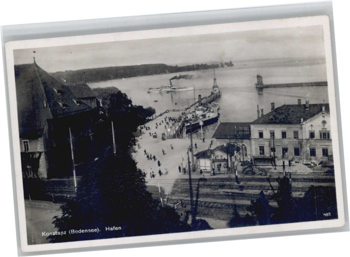 Konstanz Hafen Dampfer Bahnübergang