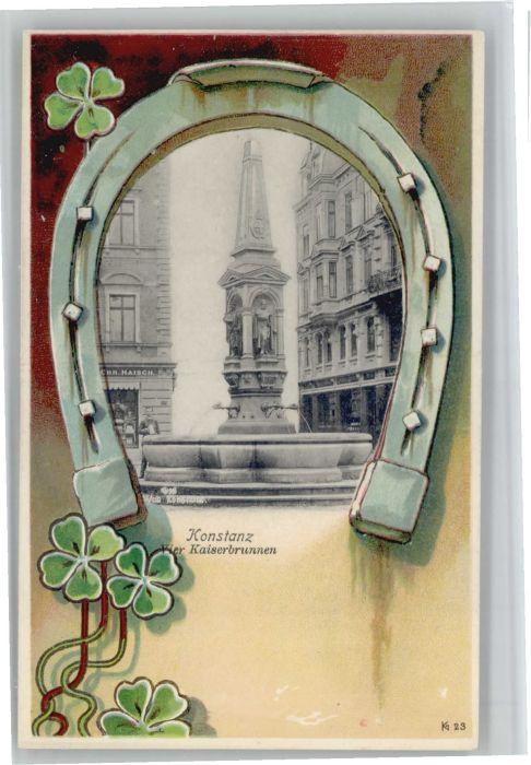 Konstanz Hufeisen Glücksklee Vier Kaiserbrunnen