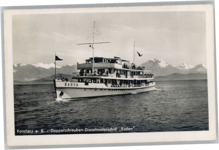 Konstanz Doppelschrauben Dieselmotorschiff Baden