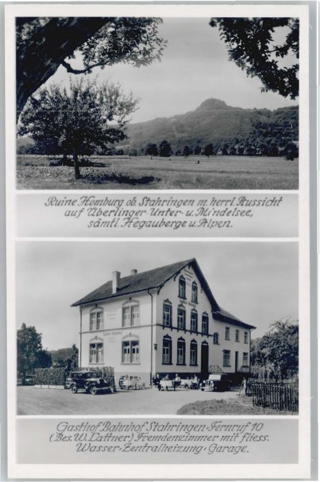 Stahringen Ruine Homburg Gasthof Bahnhof