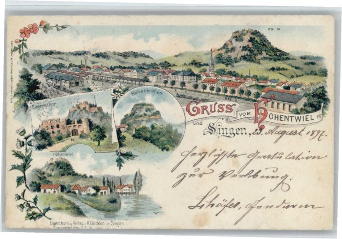 Singen Hohentwiel Eugenstor Hohenkrähen