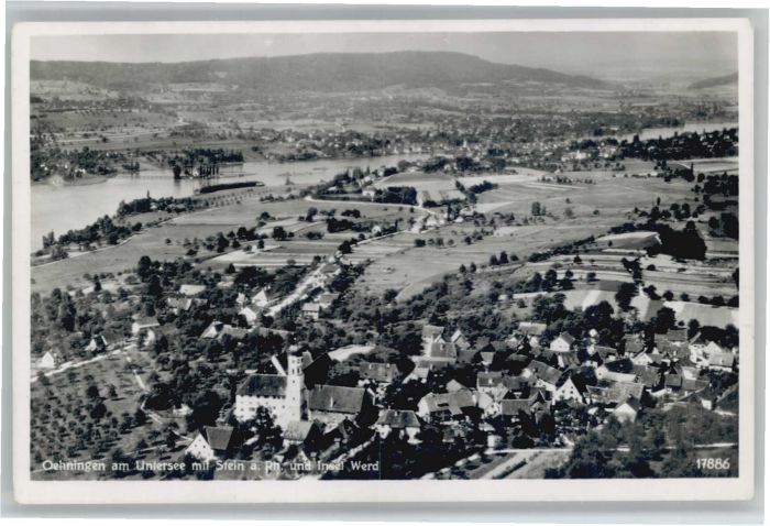 Oehningen Bodensee Öhningen Fliegeraufnahme Stein Insel We