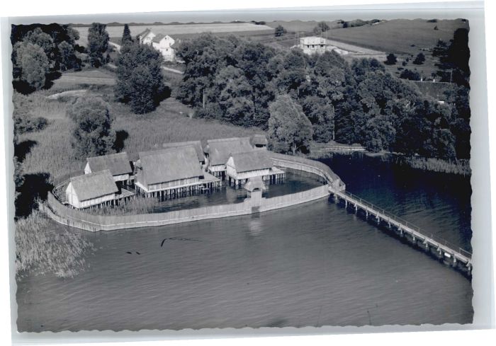 Unteruhldingen Fliegeraufnahme Pfahlbauten