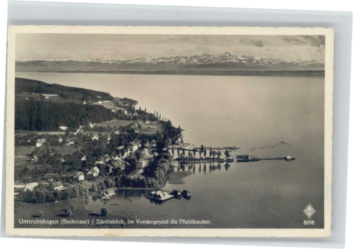 Unteruhldingen Fliegeraufnahme Pfahlbauten