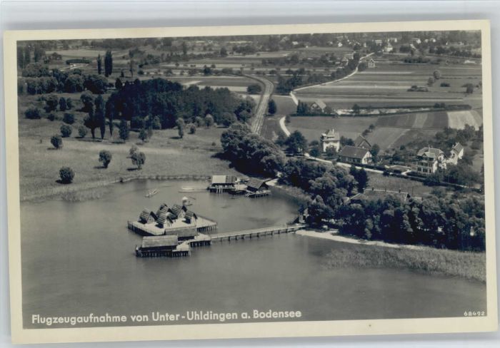 Unteruhldingen Fliegeraufnahme Pfahlbauten