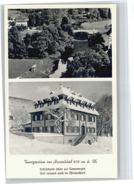 Thiergarten Beuron Gasthaus Hammer