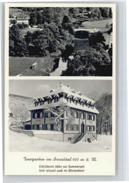 Thiergarten Beuron Gasthaus Hammer