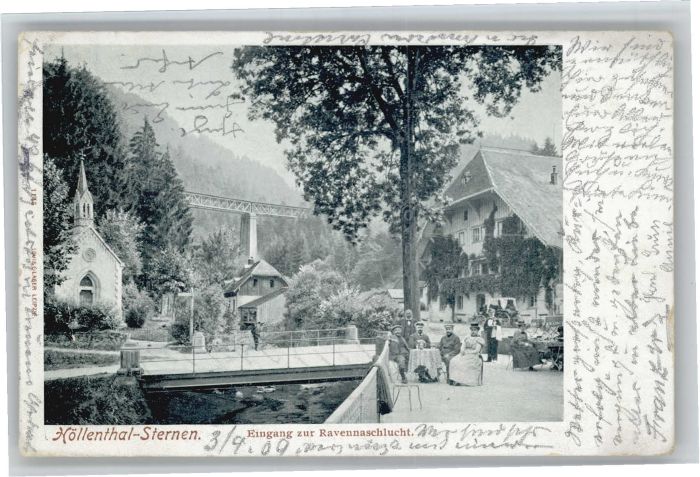 Hoellental Schwarzwald ternen Eingang Ravennaschlucht