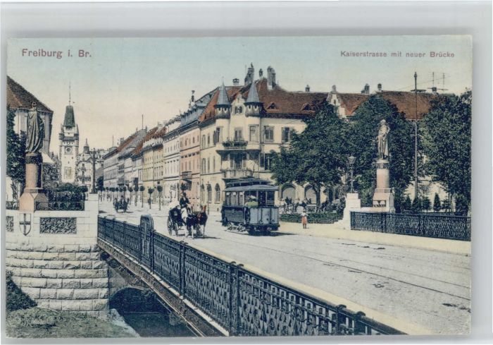 Freiburg Breisgau Kaiserstrasse Brücke