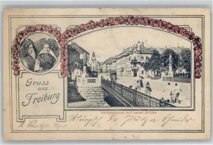 Freiburg Breisgau Kaiserstrasse Brücke