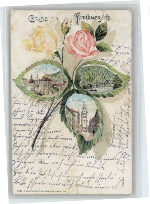 Freiburg Breisgau Schwabentorbrücke Waldsee Schwabentor R